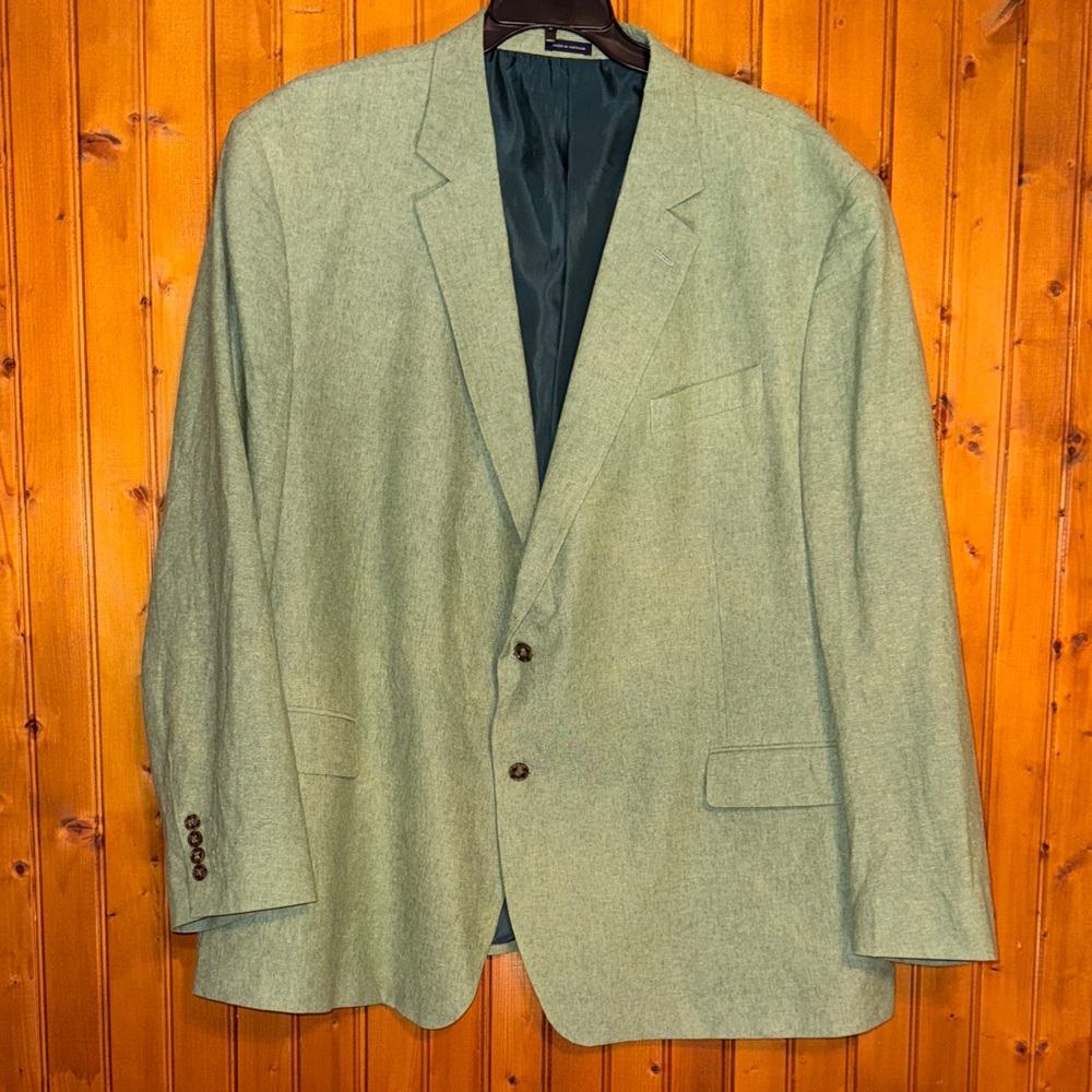 Stafford Men's Blazer in Light Olive/Mint Green (Big & Tall)